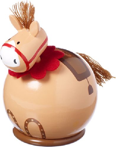 Pony Wooden Money Box