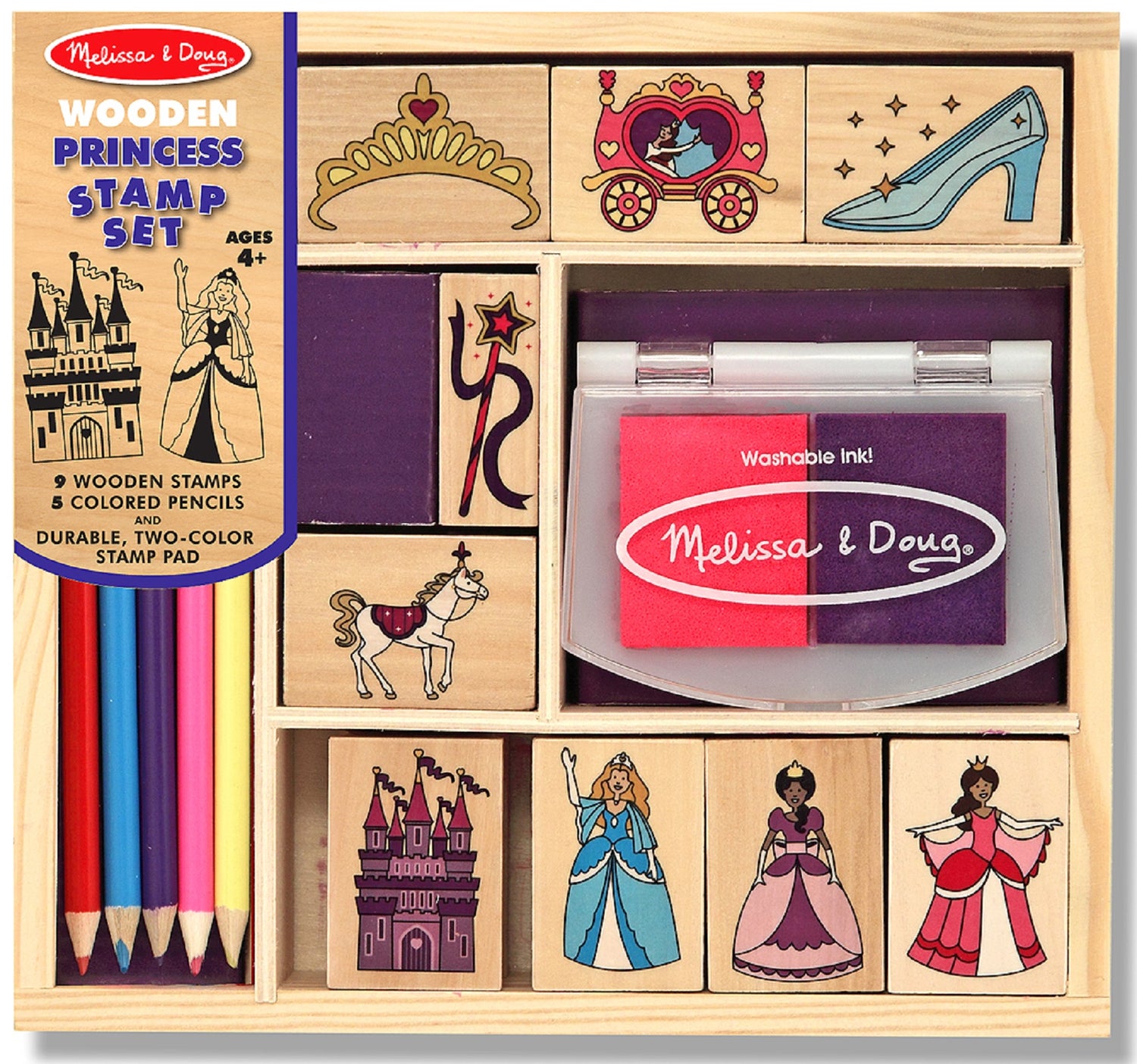 Princess Wooden Stamp Set