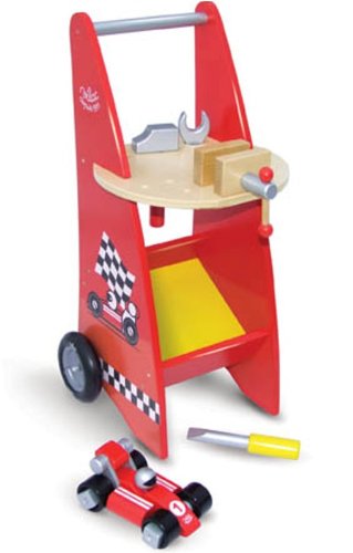 Pit Stop Wooden DIY Tools Trolley