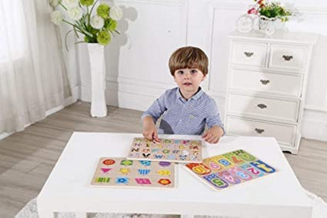 Set of 3 Wooden Jigsaw Puzzles