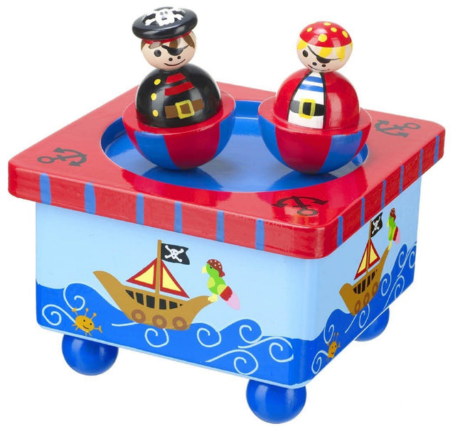 Pirate Wooden Music Box