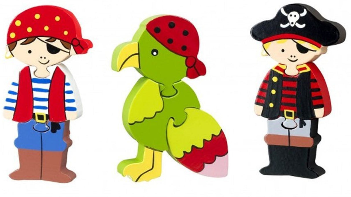 Pirate Mini Wooden Puzzle Set