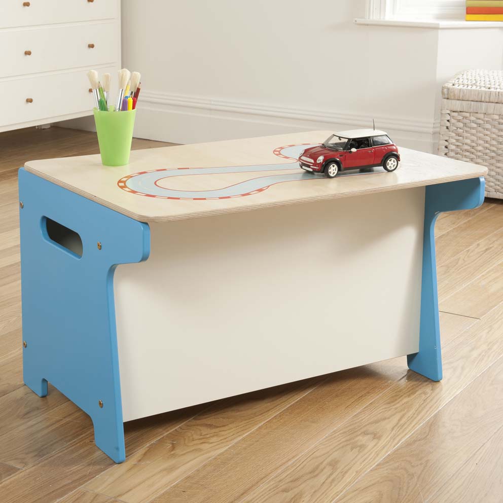 Millhouse Race Track Toy Box and Desk