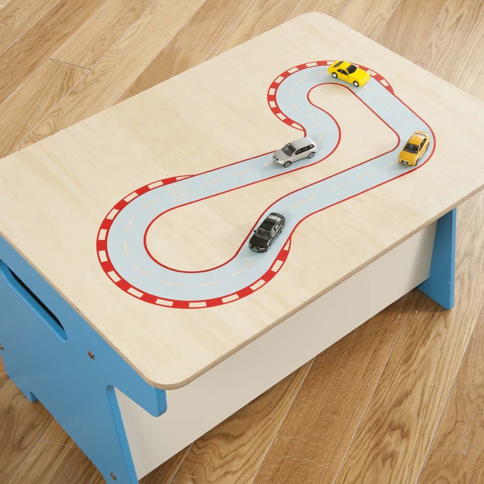 Millhouse Race Track Toy Box and Desk