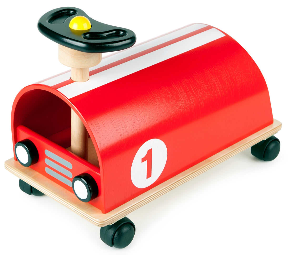 Pintoy Wooden Ride On Racer (Red)