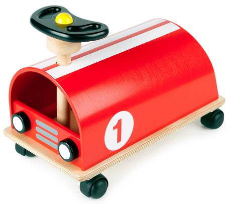 Pintoy Wooden Ride On Racer (Red)
