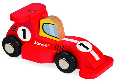 Formula 1 Wooden Race Car - Red