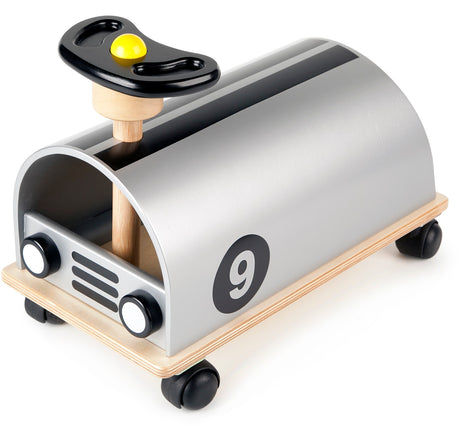Pintoy Wooden Ride On Racer (Silver)
