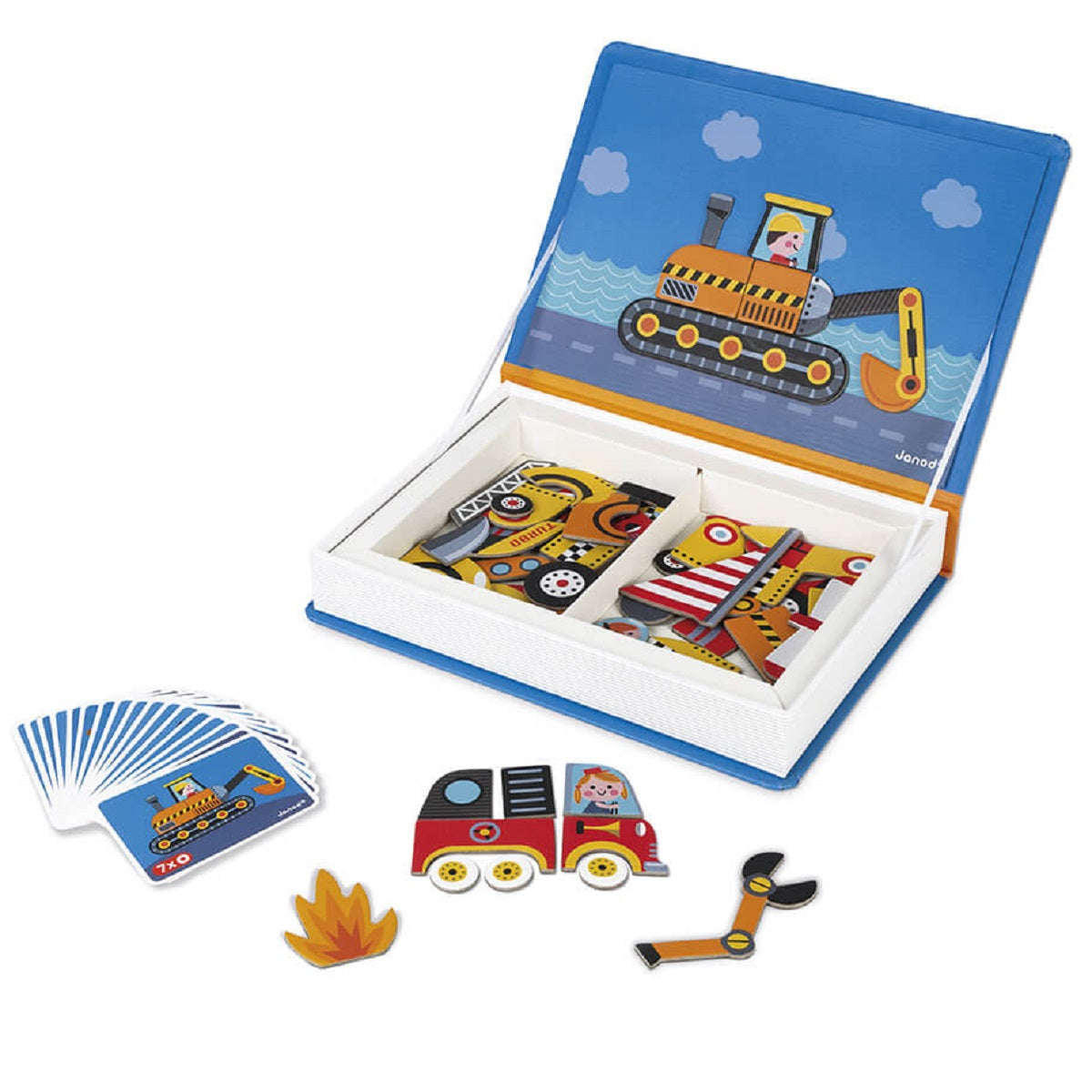 Magnetic Book with 50 Magnets - Racers