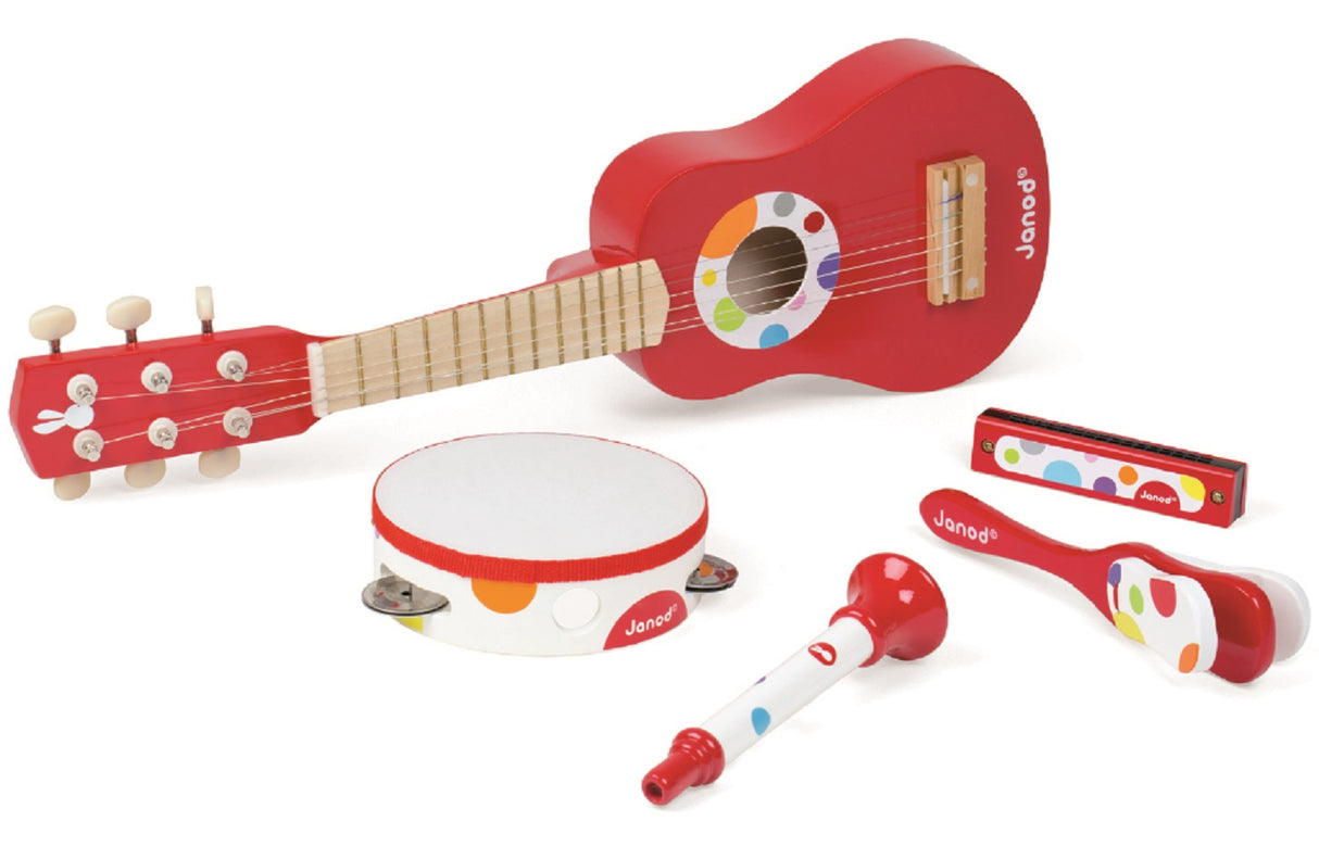 Red Confetti Musical Set