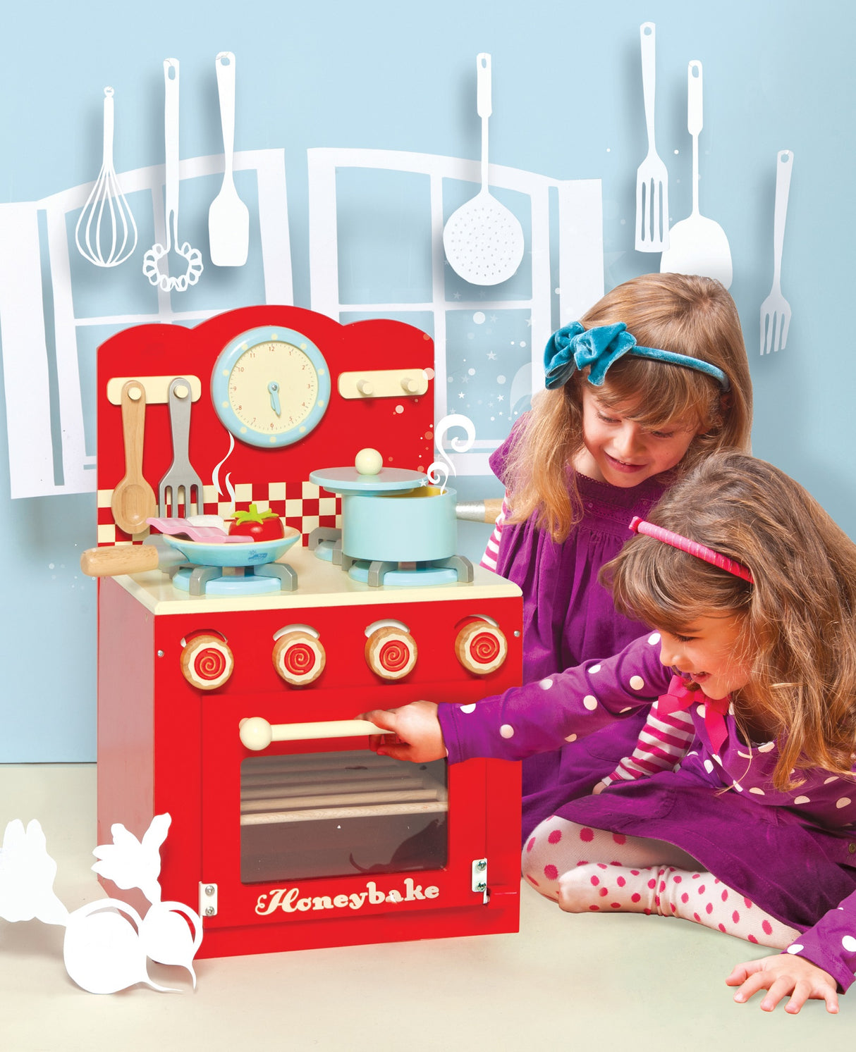 Le Toy Van Red Oven and Hob Set