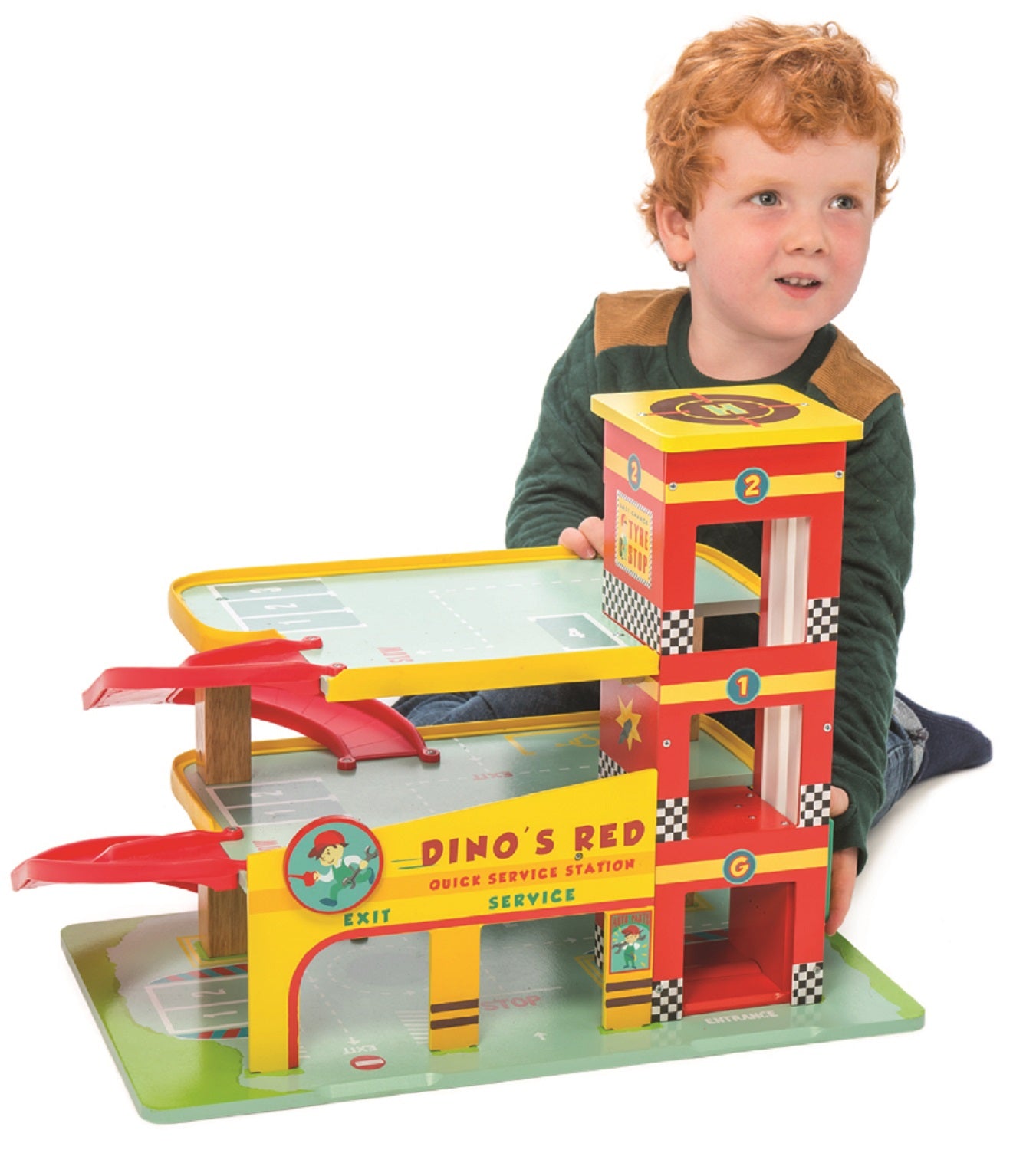 Le Toy Van Dino's Red Garage