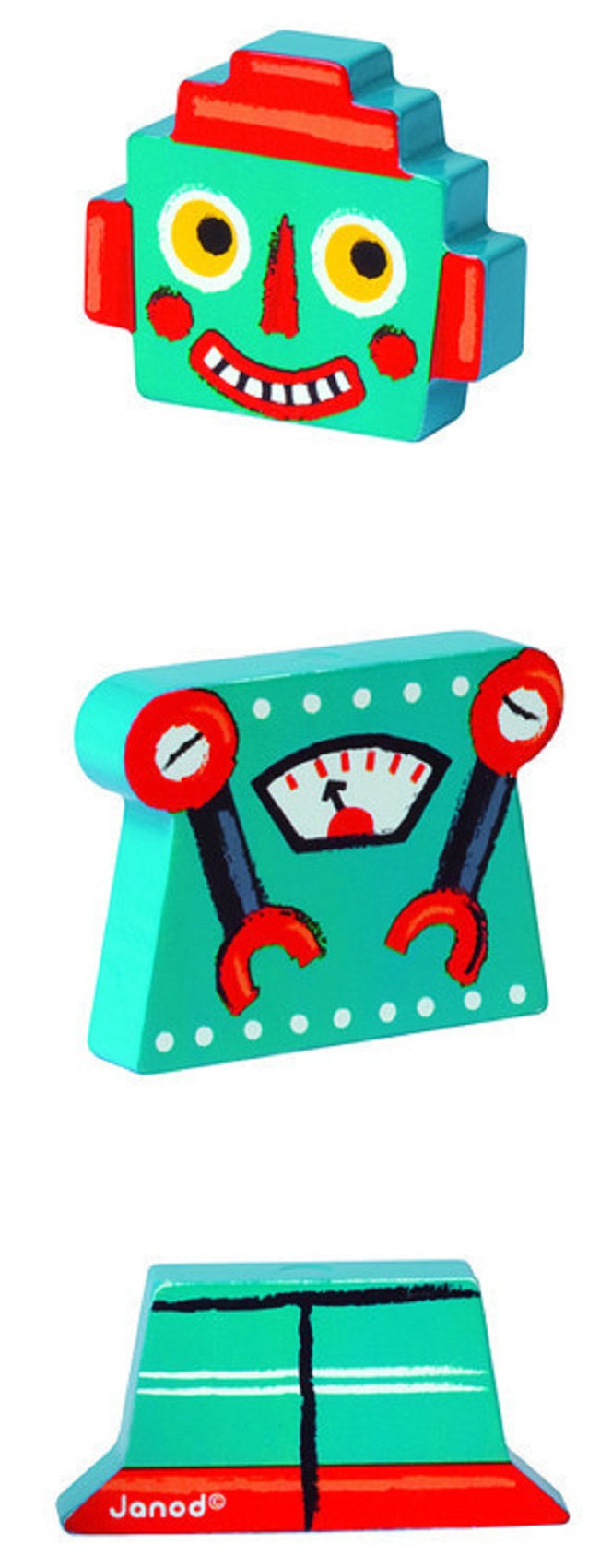 Magnetic Wooden Robots