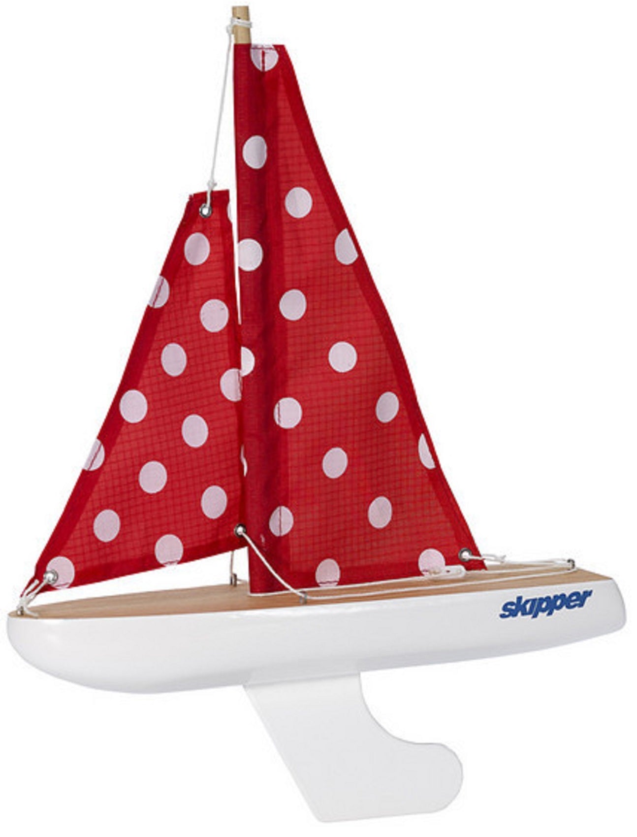 Red Polka Dot 10 inch Pond Yacht