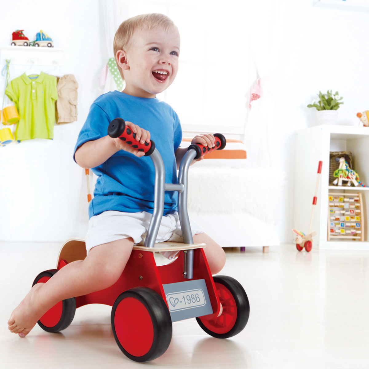 Red Rider Wooden Walker & Ride On