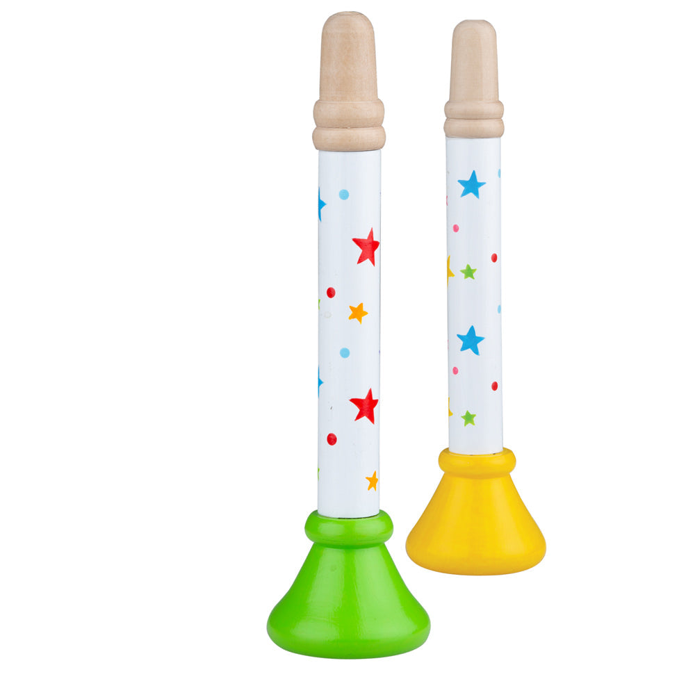 Pack of Two Trumpet (Green/Yellow)