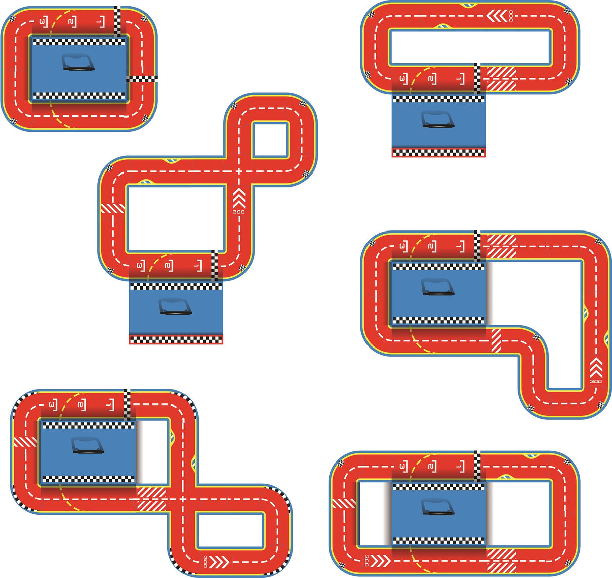 Race Track Set in a Suitcase