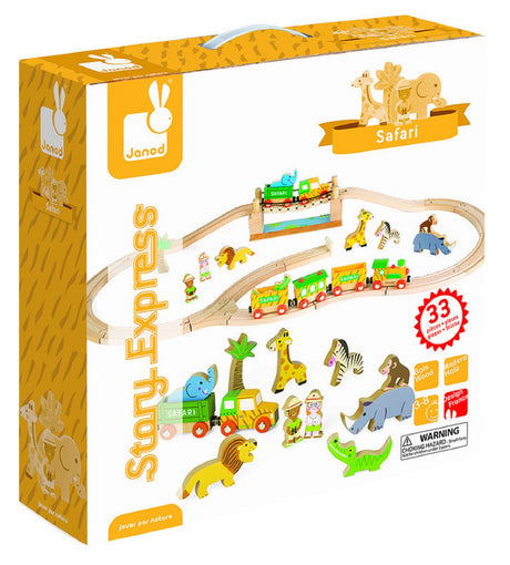 Janod Story Express Safari Train Set