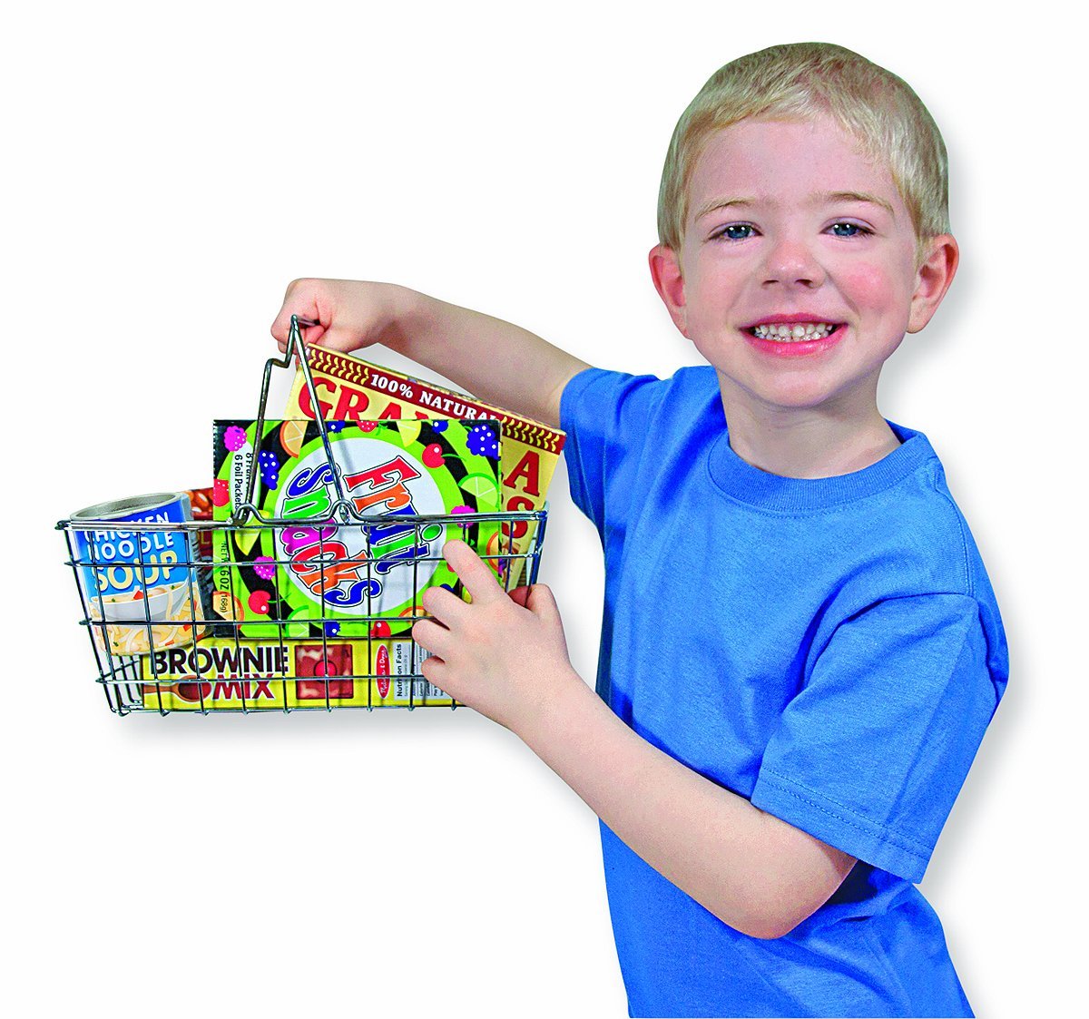 Shopping Basket with Play Groceries