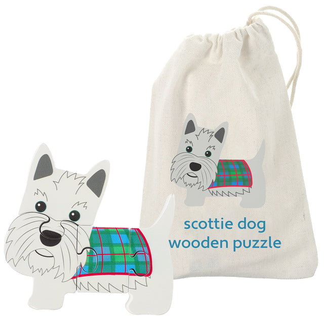 Mini Puzzle in a Bag - Scottie Dog