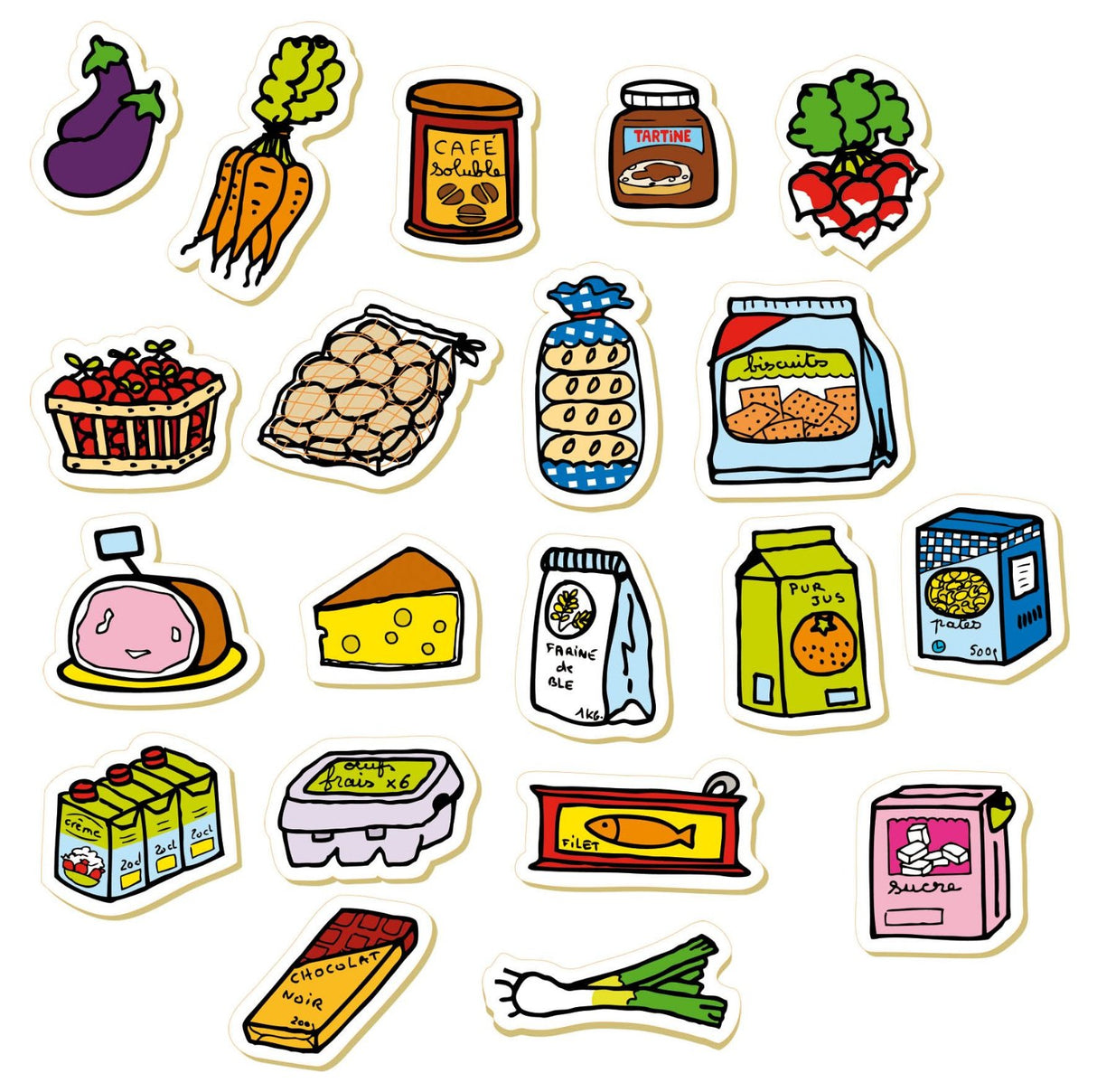 Shopping Magnets (60 Boxed Pieces)