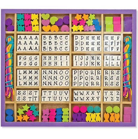Alphabet Stringing Wooden Bead Set