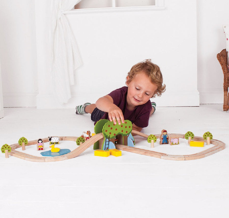 Bigjigs Farm Train Set