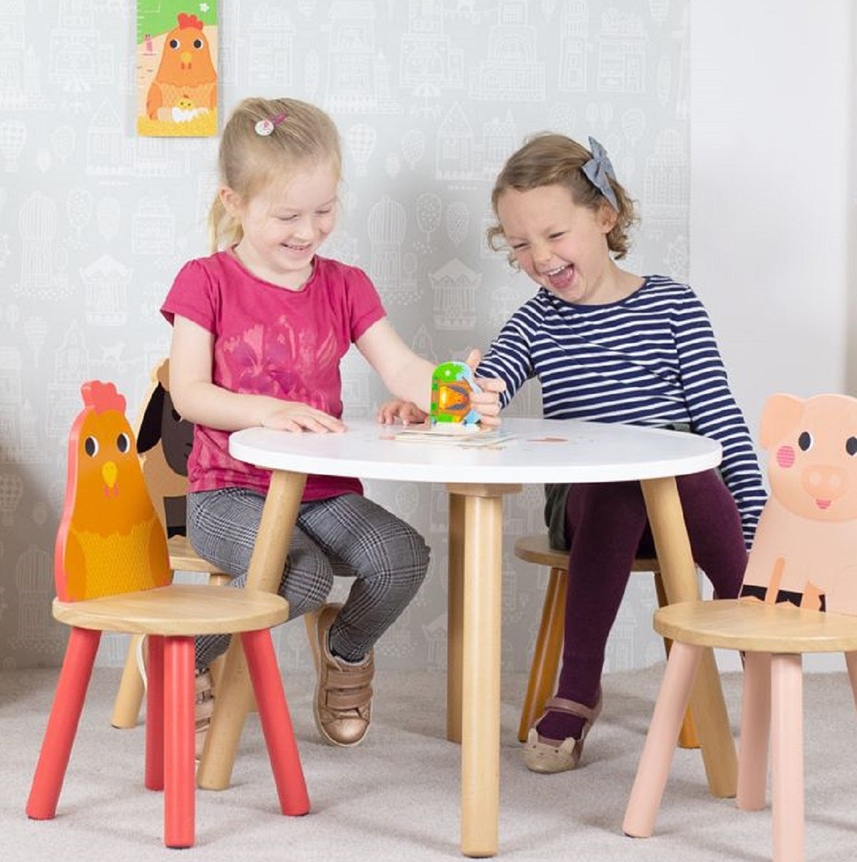 Tidlo Farm Animal Table