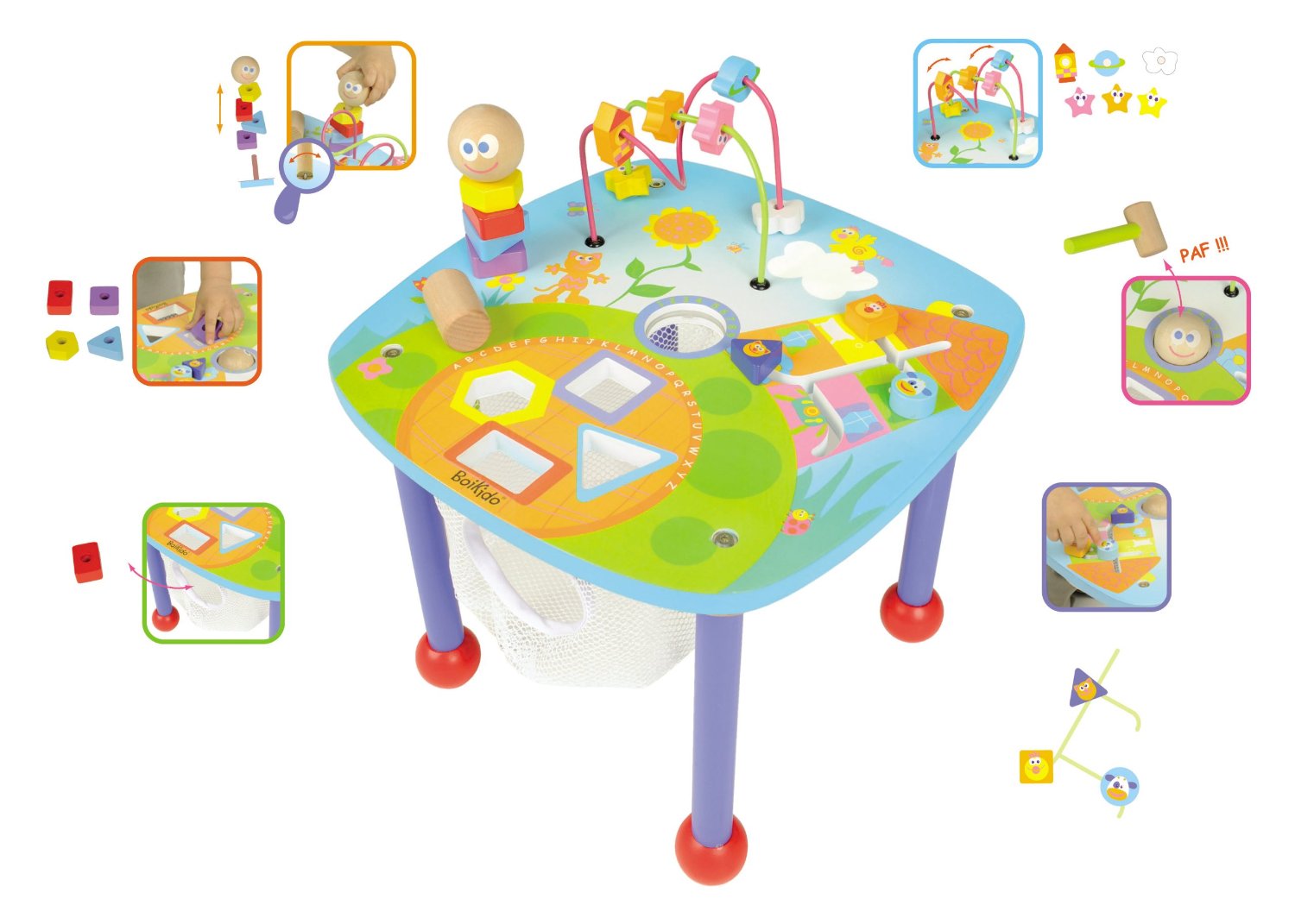 Children's Wooden Activity Table