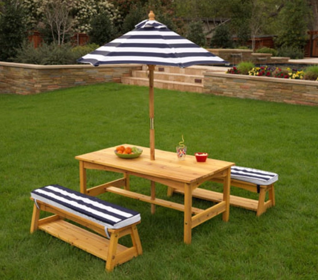 Outdoor Table & Bench Set