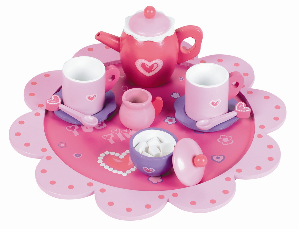 Childrens Wooden Tea Time Set