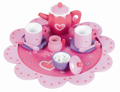 Childrens Wooden Tea Time Set