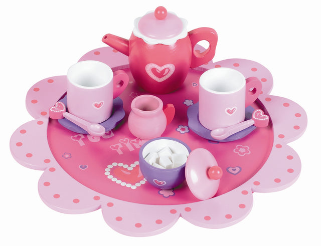Childrens Wooden Tea Time Set