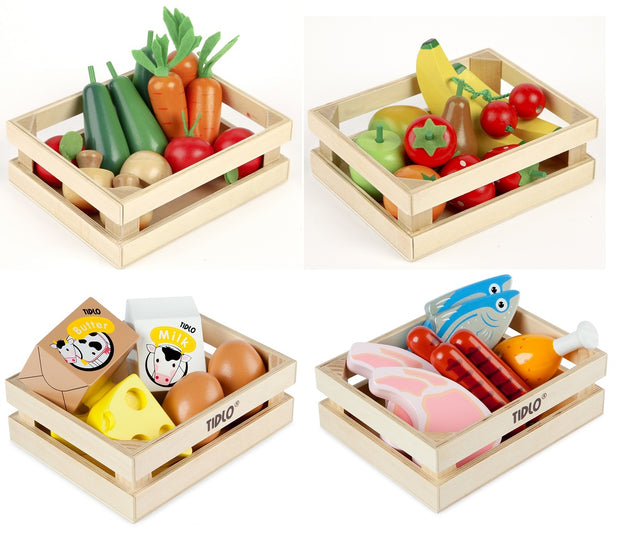 Tidlo Play Food Crates Bundle
