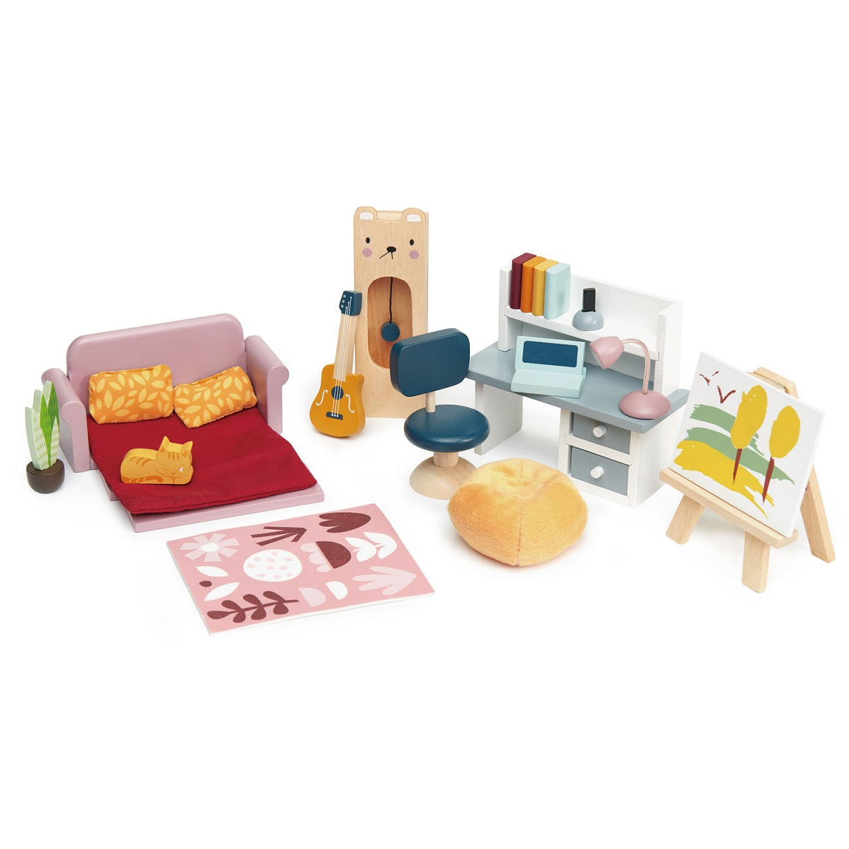 Tender Leaf Toys Dolls Study Furniture Set