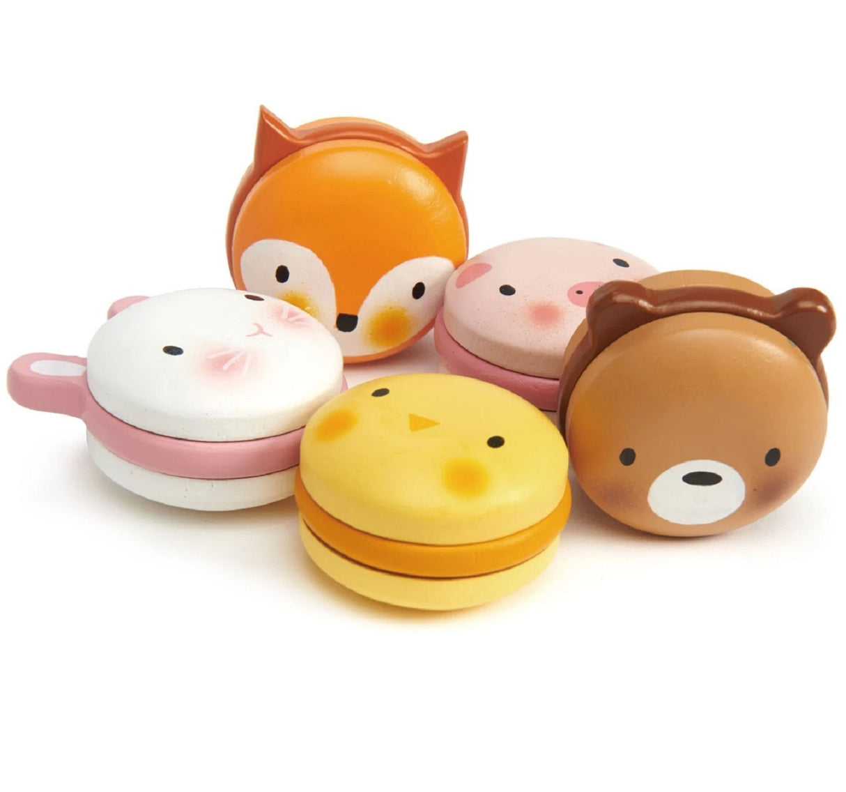 Wooden Animal Macarons
