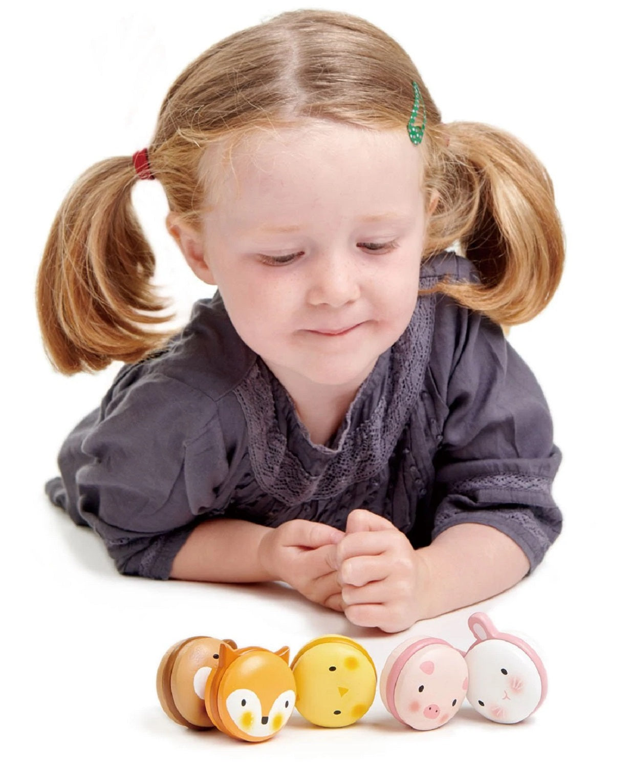 Wooden Animal Macarons