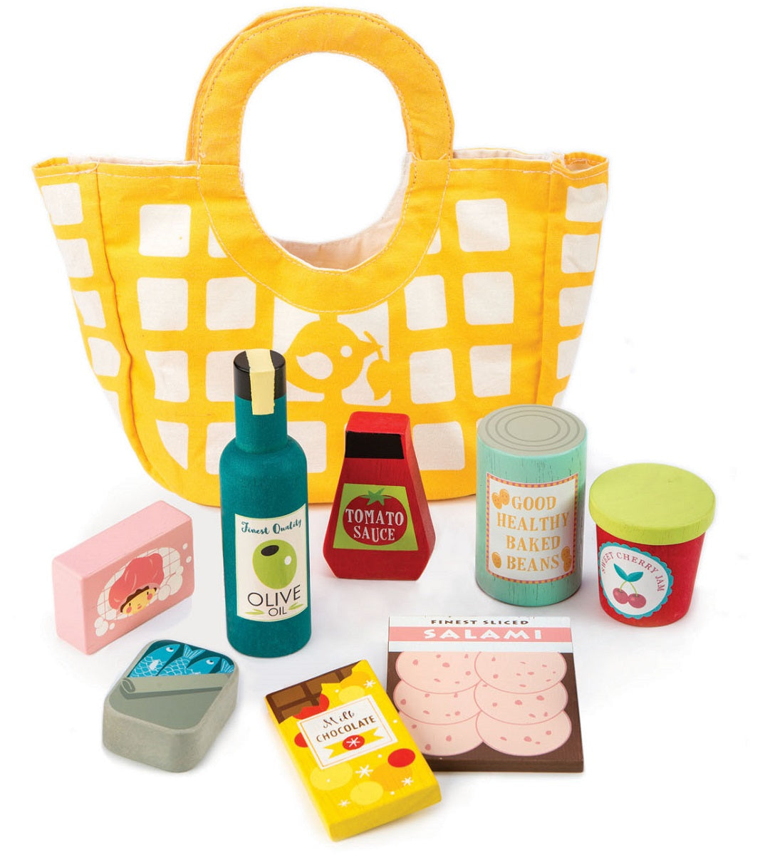 Tender Leaf Grocery Bag with Groceries