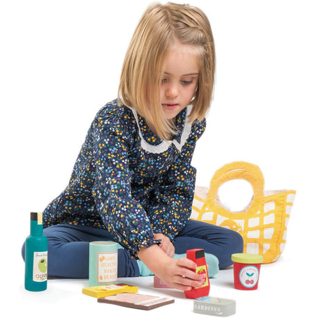 Tender Leaf Grocery Bag with Groceries