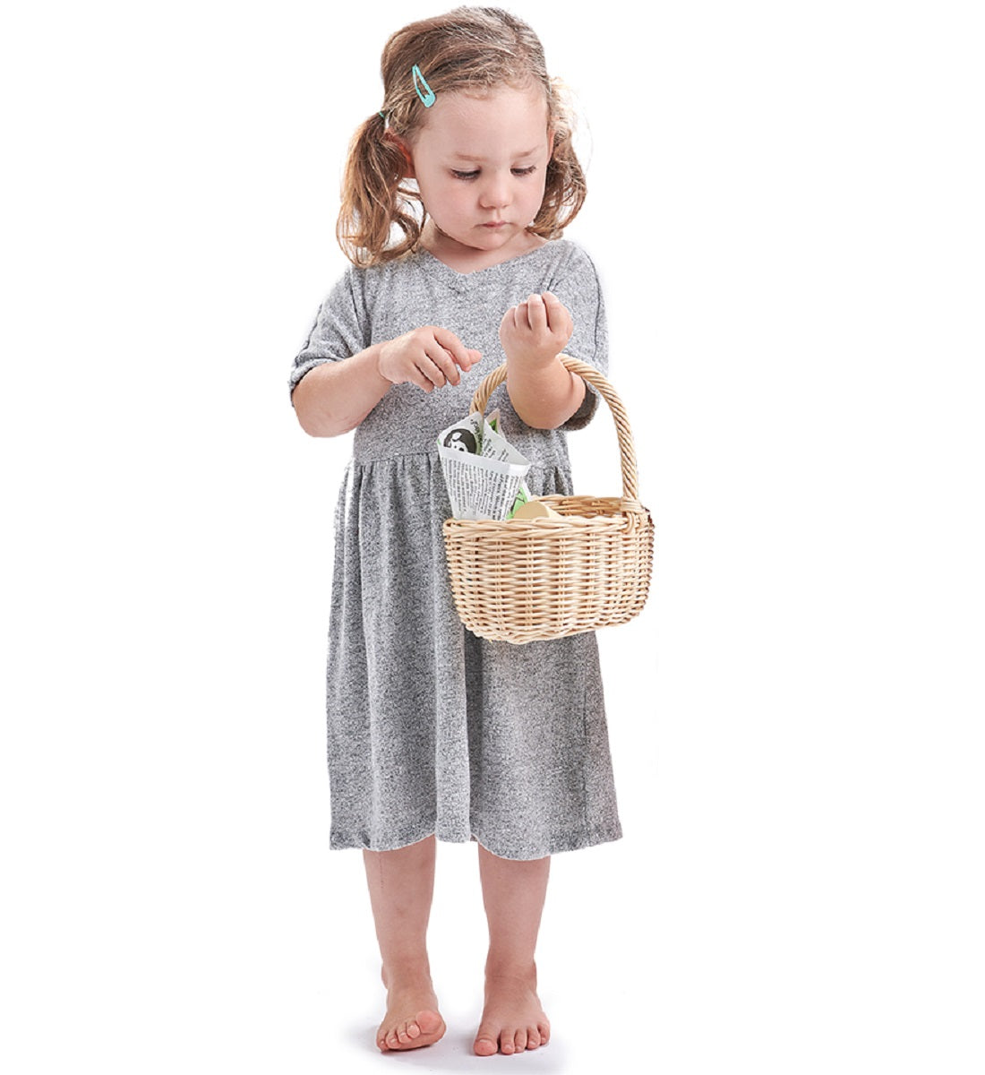 Tender Leaf Wicker Shopping Basket