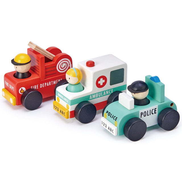 Tender Leaf Emergency Vehicles Set