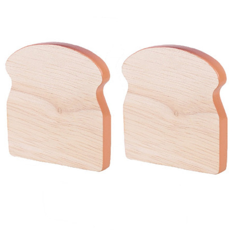 2 x Wooden Pieces of Toast