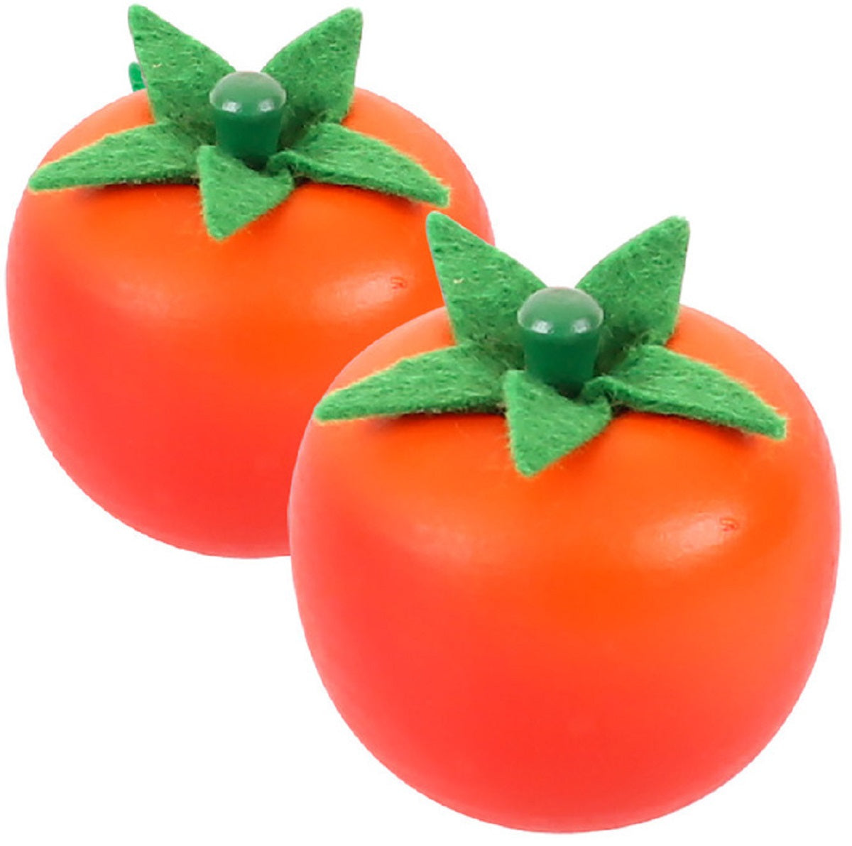 2 x Whole Wooden Tomatoes
