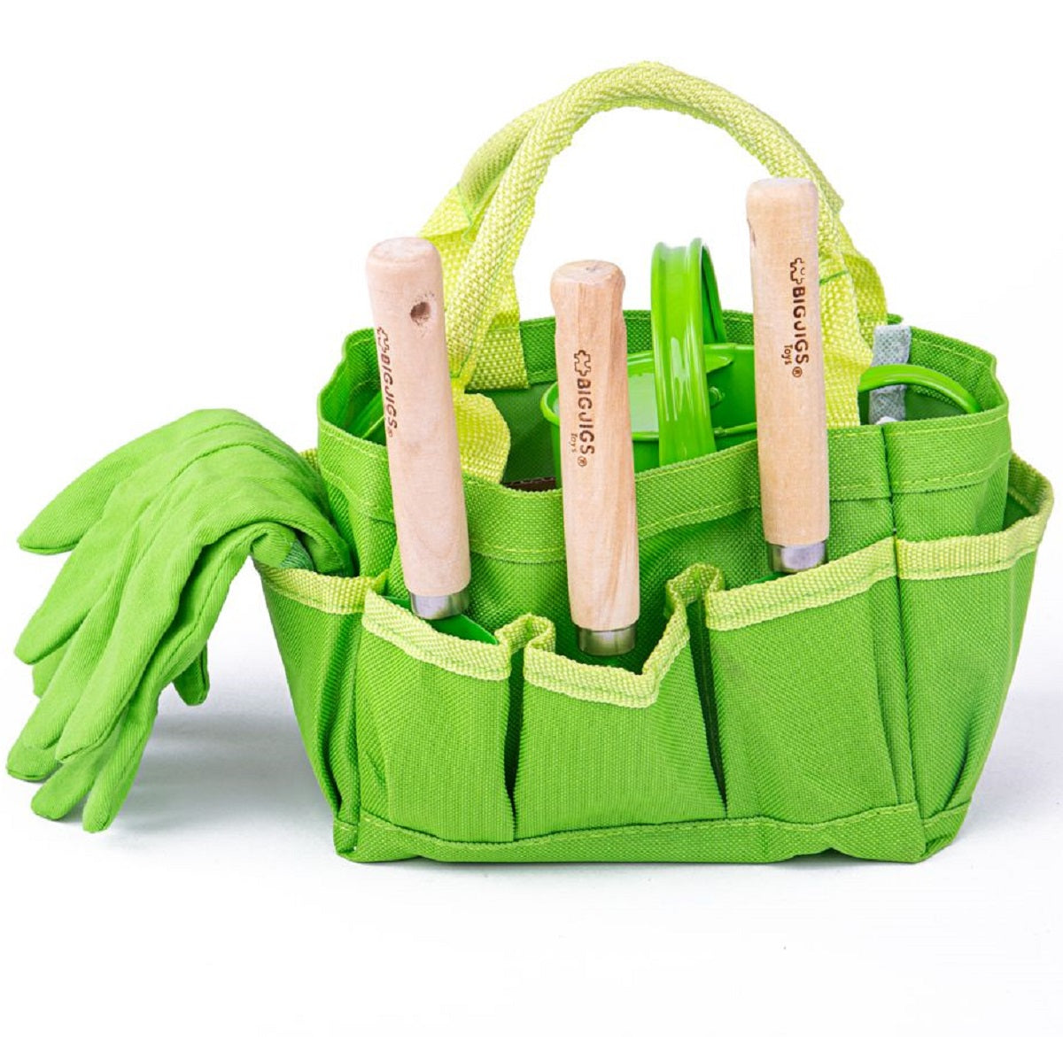 Garden Tote Bag with Tools & Watering Can