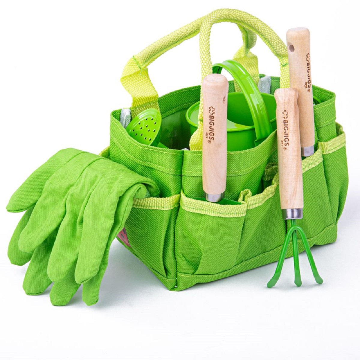 Garden Tote Bag with Tools & Watering Can