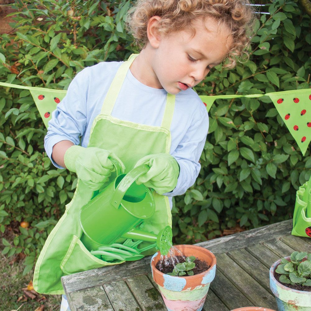 Garden Tote Bag with Tools & Watering Can