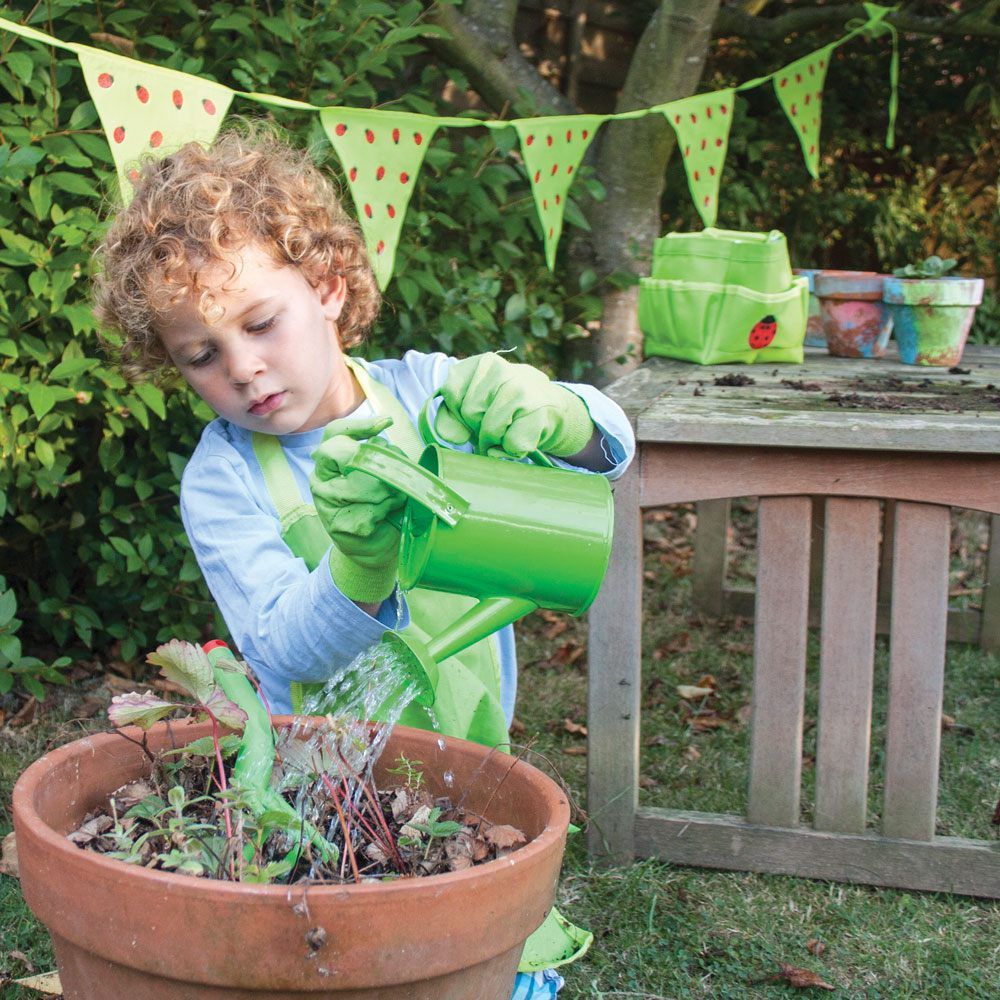 Garden Tote Bag with Tools & Watering Can