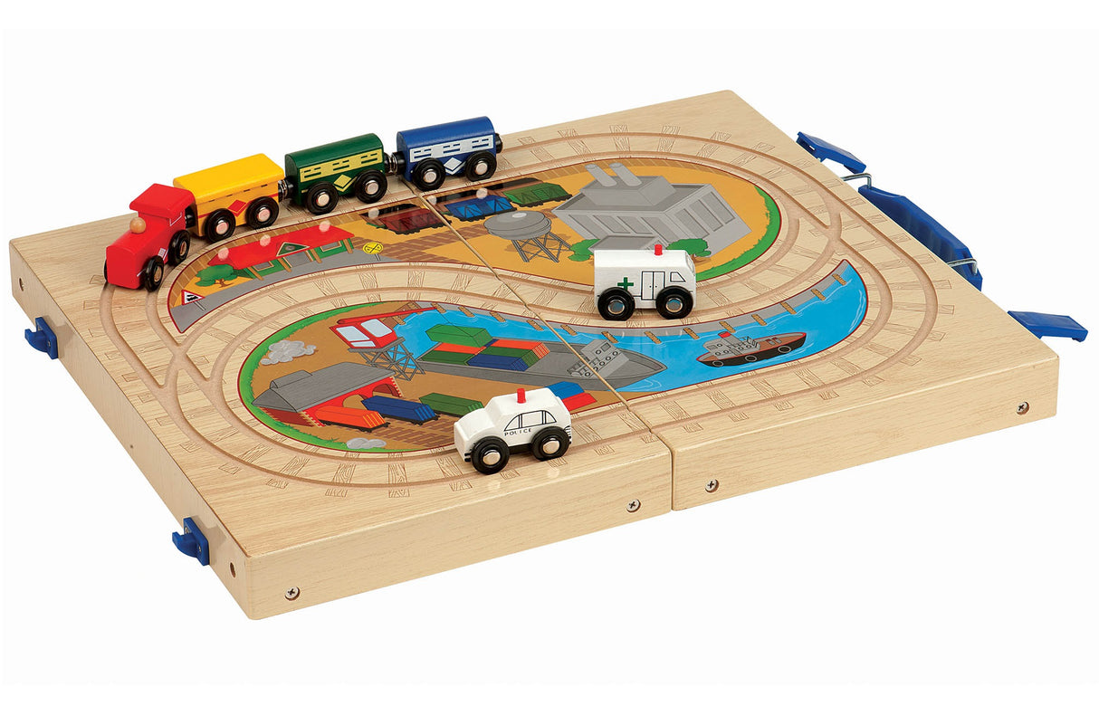 Wooden Travel Train Case