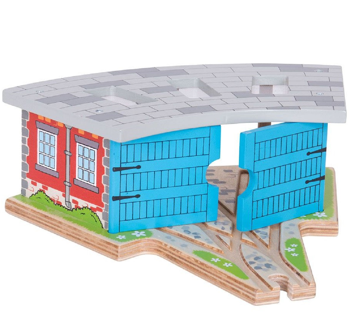 BigJigs Rail Triple Engine Shed