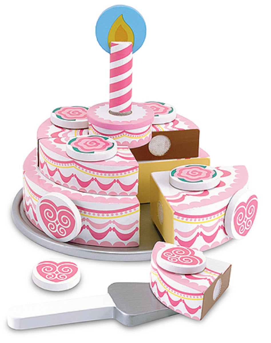 Triple Layer Wooden Party Cake